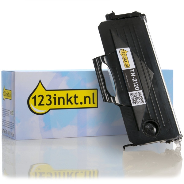 123inkt huismerk vervangt Brother TN-2120 toner zwart hoge capaciteit TN2120C 029401 - 1