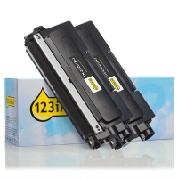 123inkt huismerk vervangt Brother TN-2320 toner zwart extra hoge capaciteit dubbelpak  160728