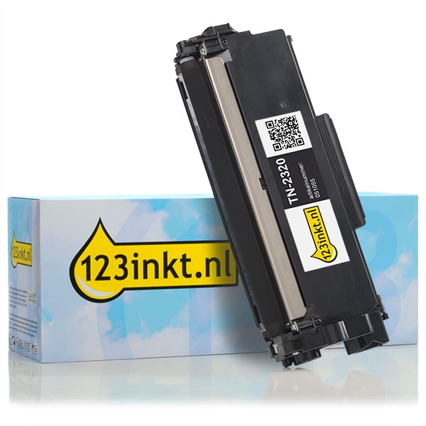 123inkt huismerk vervangt Brother TN-2320 toner zwart hoge capaciteit TN-2320C 051055 - 1