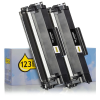 123inkt huismerk vervangt Brother TN-2420BK toner zwart duopack 051333