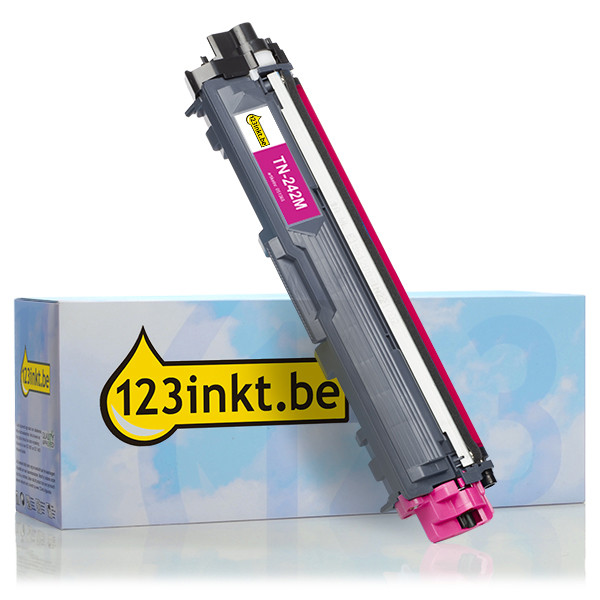 123inkt huismerk vervangt Brother TN-242M toner magenta TN242MC 051065 - 1