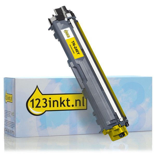 123inkt huismerk vervangt Brother TN-246Y toner geel hoge capaciteit TN246YC 051073 - 1