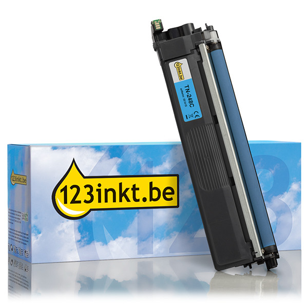 123inkt huismerk vervangt Brother TN-248C toner cyaan TN248CC 051415 - 1