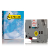 123inkt huismerk vervangt Brother TZe-132 tape rood op transparant 12 mm