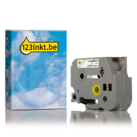 123inkt huismerk vervangt Brother TZe-151 tape zwart op transparant 24 mm TZe151C 080439