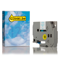 123inkt huismerk vervangt Brother TZe-223 tape blauw op wit 9 mm TZe223C 080435