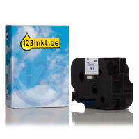 123inkt huismerk vervangt Brother TZe-263 tape blauw op wit 36 mm TZe263C 080457