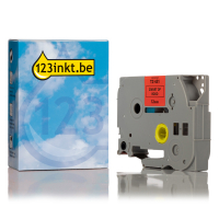 123inkt huismerk vervangt Brother TZe-431 tape zwart op rood 12 mm TZe431C 080413