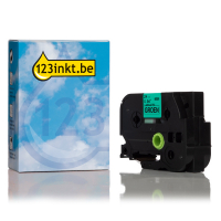 123inkt huismerk vervangt Brother TZe-751 tape zwart op groen 24 mm TZe751C 080551