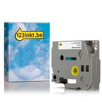 123inkt huismerk vervangt Brother TZe-N201 niet gelamineerde tape zwart op wit 3,5 mm 080609