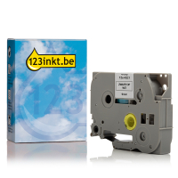 123inkt huismerk vervangt Brother TZe-N221 tape zwart op wit 9 mm 080615
