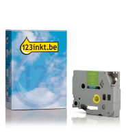 123inkt huismerk vervangt Brother TZe-RM34 tape goud op mintgroen 12 mm