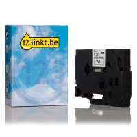 123inkt huismerk vervangt Brother TZe-S211 extra klevend tape zwart op wit 6 mm TZeS211C 080669