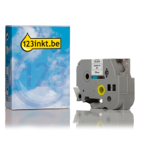 123inkt huismerk vervangt Brother TZe-S251 extra klevend tape zwart op wit 24 mm TZeS251C 080677