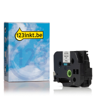 123inkt huismerk vervangt Brother TZe-SE5 veiligheidstape zwart op wit 24 mm