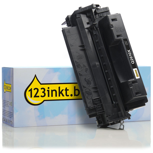 123inkt huismerk vervangt HP 10A XL (Q2610A XL) toner zwart hoge capaciteit Q2610AC 033066 - 1