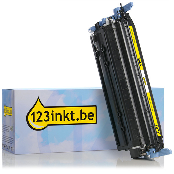 123inkt huismerk vervangt HP 124A (Q6002A) toner geel Q6002AC 039552 - 1