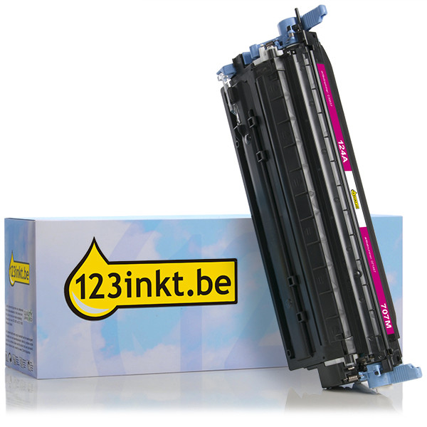 123inkt huismerk vervangt HP 124A (Q6003A) toner magenta Q6003AC 039557 - 1