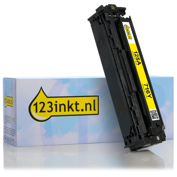 123inkt huismerk vervangt HP 125A (CB542A) toner geel CB542AC 039809 - 1