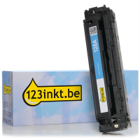 123inkt huismerk vervangt HP 128A (CE321A) toner cyaan CE321AC 054013