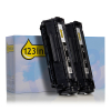 123inkt huismerk vervangt HP 12AD (Q2612AD) toner zwart dubbelpak 132159 - 1