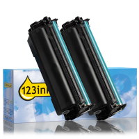 123inkt huismerk vervangt HP 139A (W1390A) toner zwart dubbelpak 183148
