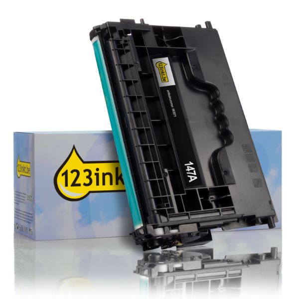 123inkt huismerk vervangt HP 147A (W1470A) toner zwart W1470AC 093071 - 1