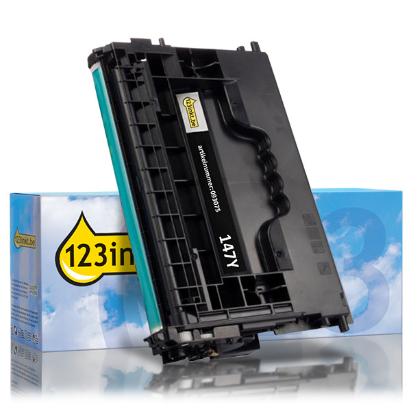 123inkt huismerk vervangt HP 147Y (W1470Y) toner zwart extra hoge capaciteit 093075 - 1