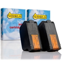 123inkt huismerk vervangt HP 17 (C6625AE) duopack kleur C6625AEC 030342