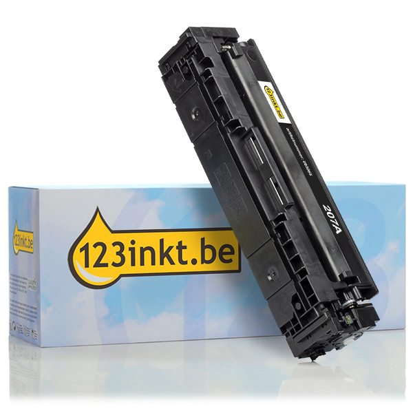 123inkt huismerk vervangt HP 207A (W2210A) toner zwart W2210AC 093043 - 1