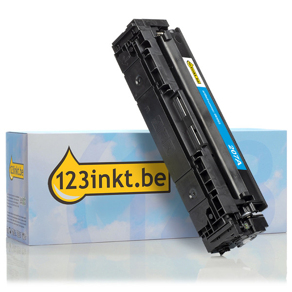 123inkt huismerk vervangt HP 207A (W2211A) toner cyaan W2211AC 093045 - 1