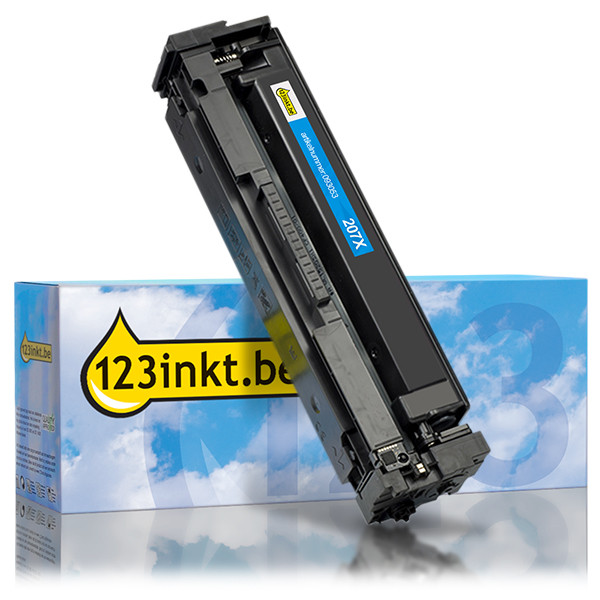 123inkt huismerk vervangt HP 207X (W2211X) toner cyaan hoge capaciteit 093053 - 1