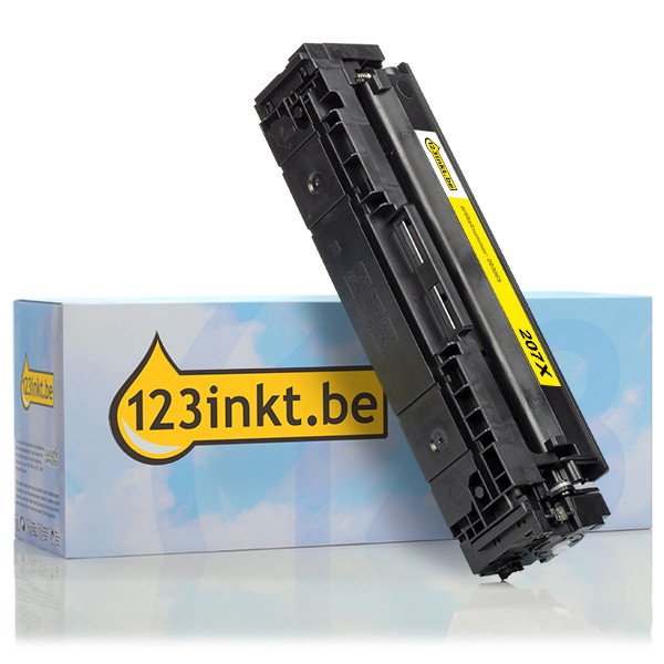 123inkt huismerk vervangt HP 207X (W2212X) toner geel hoge capaciteit W2212XC 093057 - 1