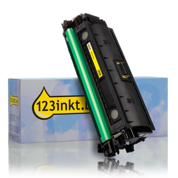 123inkt huismerk vervangt HP 212X (W2122X) toner geel hoge capaciteit W2122XC 093103 - 1