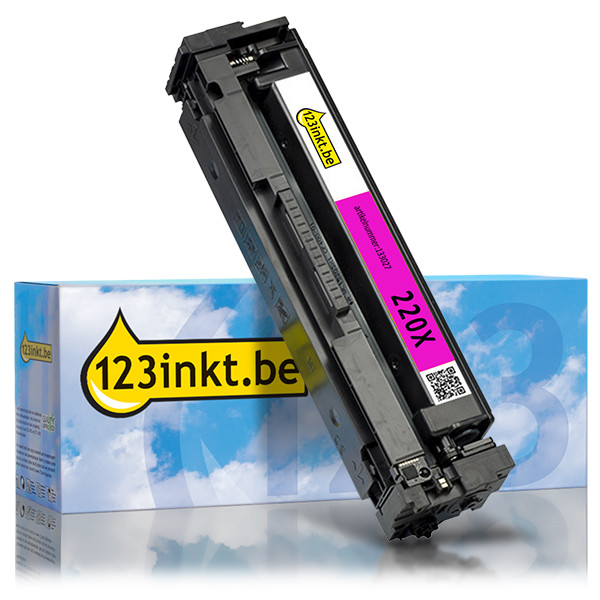 123inkt huismerk vervangt HP 220X (W2203X) toner magenta hoge capaciteit 133027 - 1