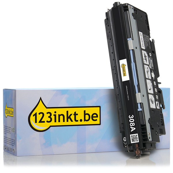 123inkt huismerk vervangt HP 308A (Q2670A) toner zwart Q2670AC 039315 - 1