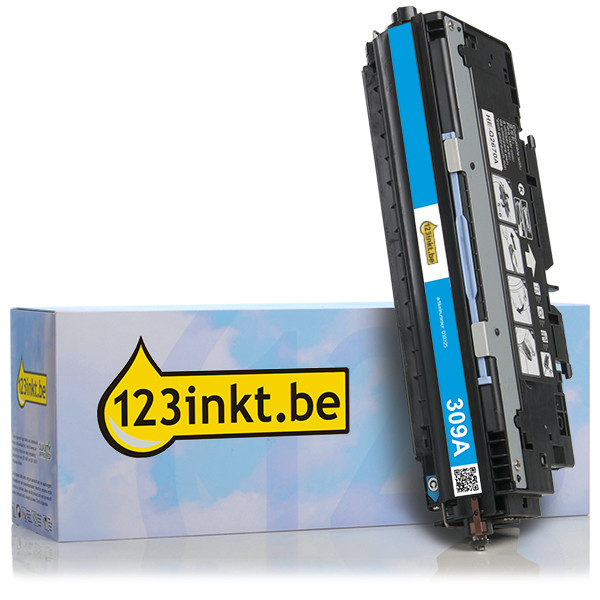 123inkt huismerk vervangt HP 309A (Q2671A) toner cyaan Q2671AC 039325 - 1