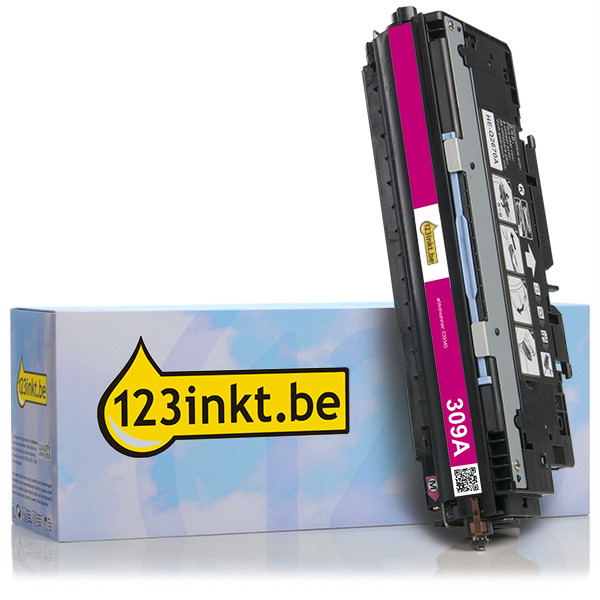 123inkt huismerk vervangt HP 309A (Q2673A) toner magenta Q2673AC 039345 - 1