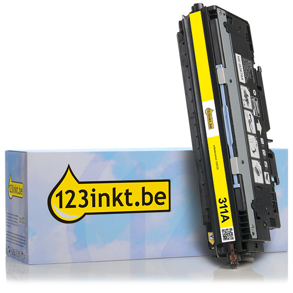 123inkt huismerk vervangt HP 311A (Q2682A) toner geel Q2682AC 039365 - 1