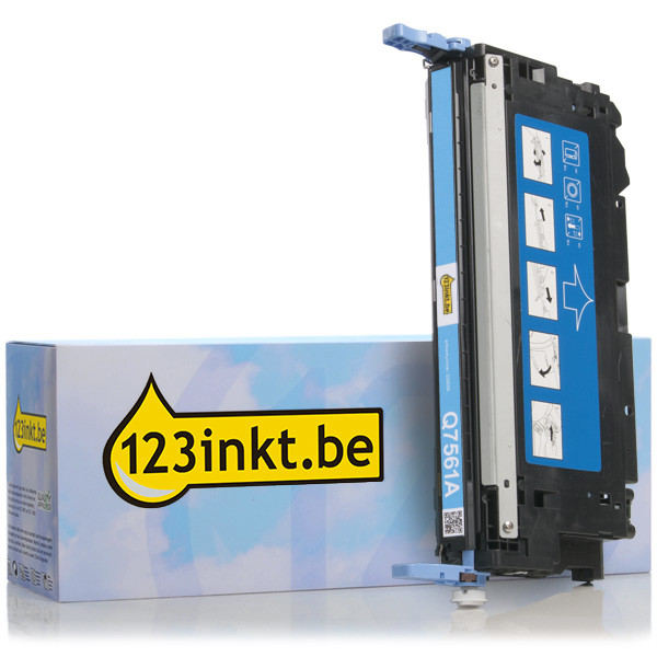 123inkt huismerk vervangt HP 314A (Q7561A) toner cyaan Q7561AC 039566 - 1