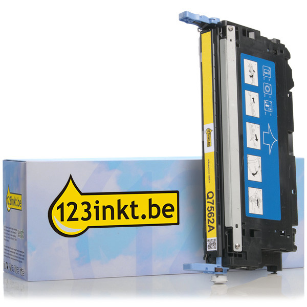 123inkt huismerk vervangt HP 314A (Q7562A) toner geel Q7562AC 039571 - 1