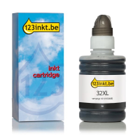 123inkt huismerk vervangt HP 32XL (1VV24AE) inktfles zwart 1VV24AEC 044689