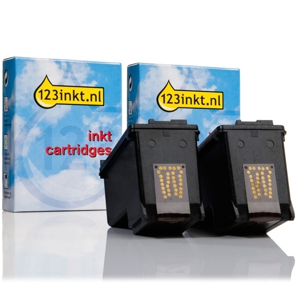 123inkt huismerk vervangt HP 339 (C8767EE) dubbelpak zwart hoge capaciteit C9504EEC 160048 - 1
