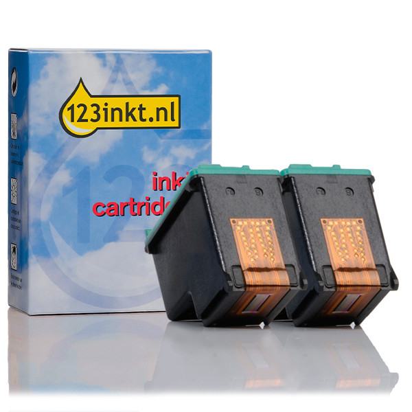 123inkt huismerk vervangt HP 343 (CB332EE) inktcartridge kleur dubbelpak CB332EEC 160191 - 1