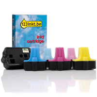 123inkt huismerk vervangt HP 363 multipack zwart + 5 kleuren 031804
