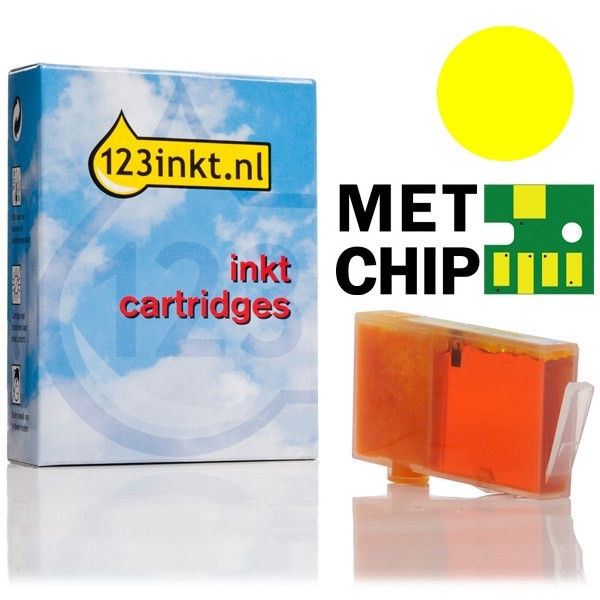 123inkt huismerk vervangt HP 364 (CB320EE) inktcartridge geel CB320EEC 044179 - 1