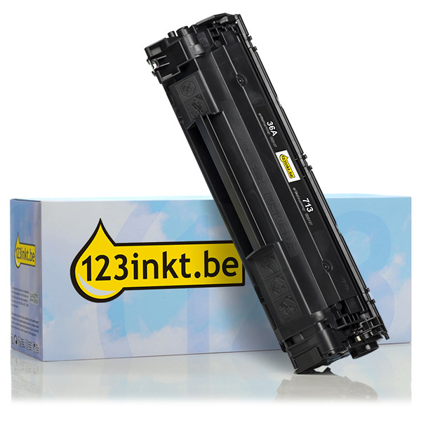 123inkt huismerk vervangt HP 36A (CB436A) toner zwart hoge capaciteit CB436AC 055137 - 1