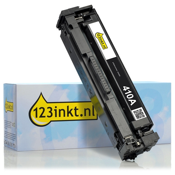 123inkt huismerk vervangt HP 410A (CF410A) toner zwart CF410AC 054885 - 1