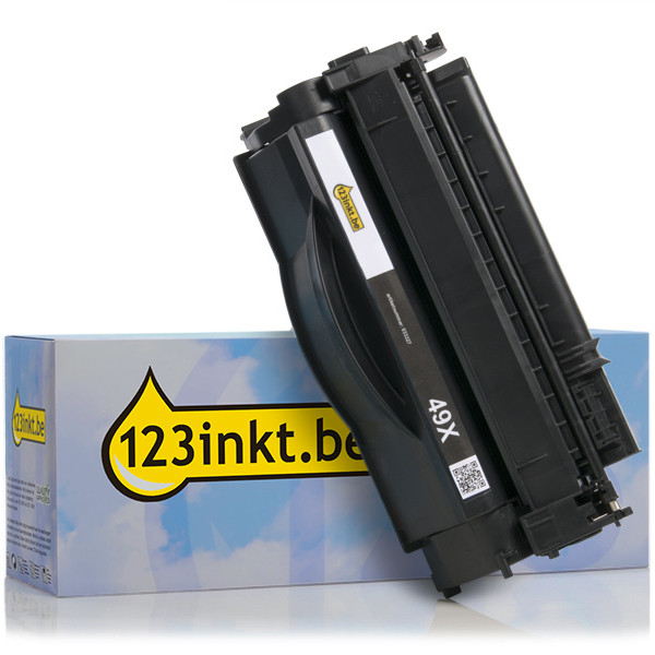 123inkt huismerk vervangt HP 49X (Q5949X) toner zwart hoge capaciteit Q5949XC 033327 - 1