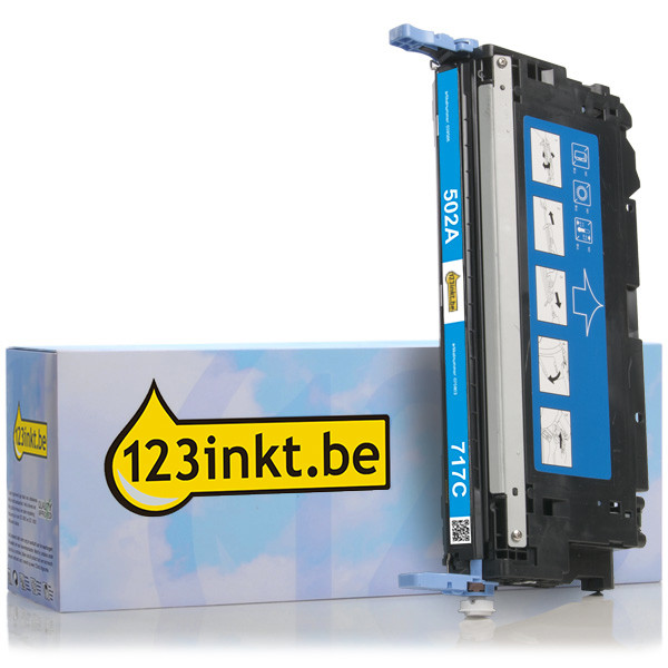 123inkt huismerk vervangt HP 502A (Q6471A) toner cyaan Q6471AC 039586 - 1